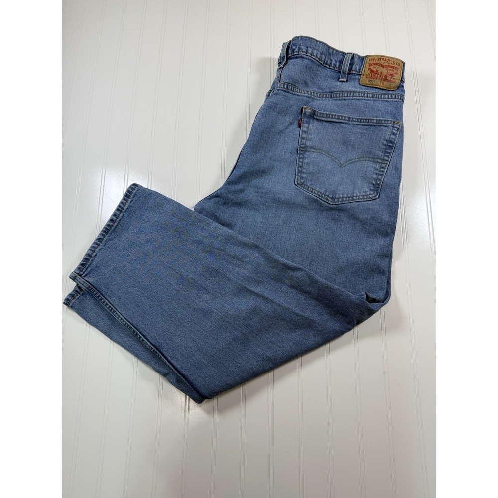 Levi's 550 Jeans Men's Size W46xL30 Blue Straight Leg MidRise MediumWash 5Pocket